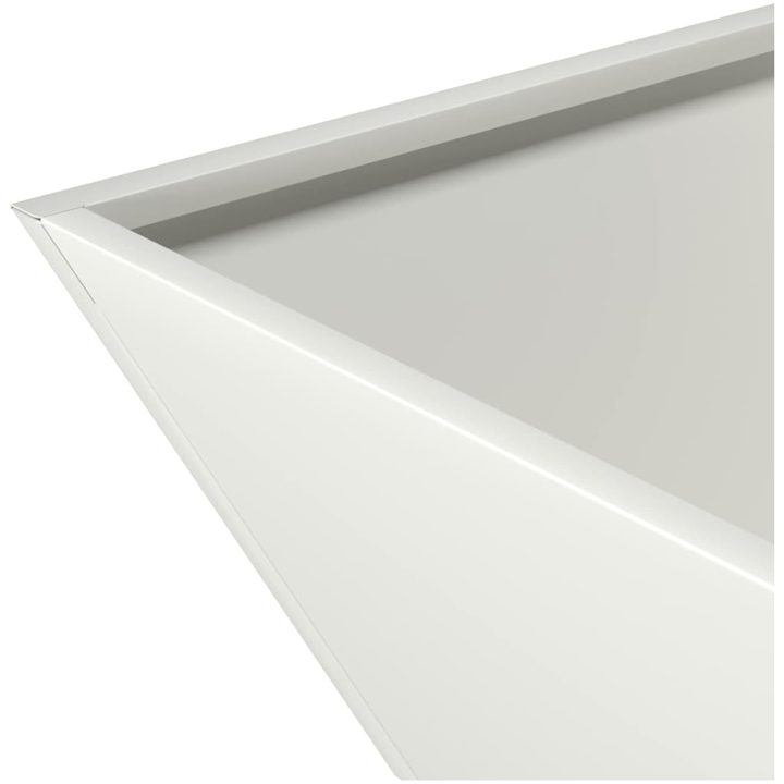 Plastkruka Vit Plast Dekorativa inslag vidaXL 35 x 35 x 15 cm – bild 9