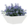 Plastkrukset Vit Plast Vit Plastkruka Fyrkantig vidaXL 35 x 35 x 15 cm – miniatyr 3