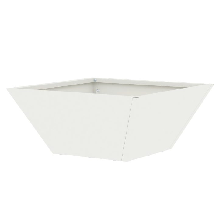 Plastkrukset Vit Plast Vit Plastkruka Fyrkantig vidaXL 35 x 35 x 15 cm – bild 8