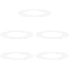 Plastkrukset Vitt Plast t Krukor Plastkruka Rund Modern vidaXL Large – miniatyr 2