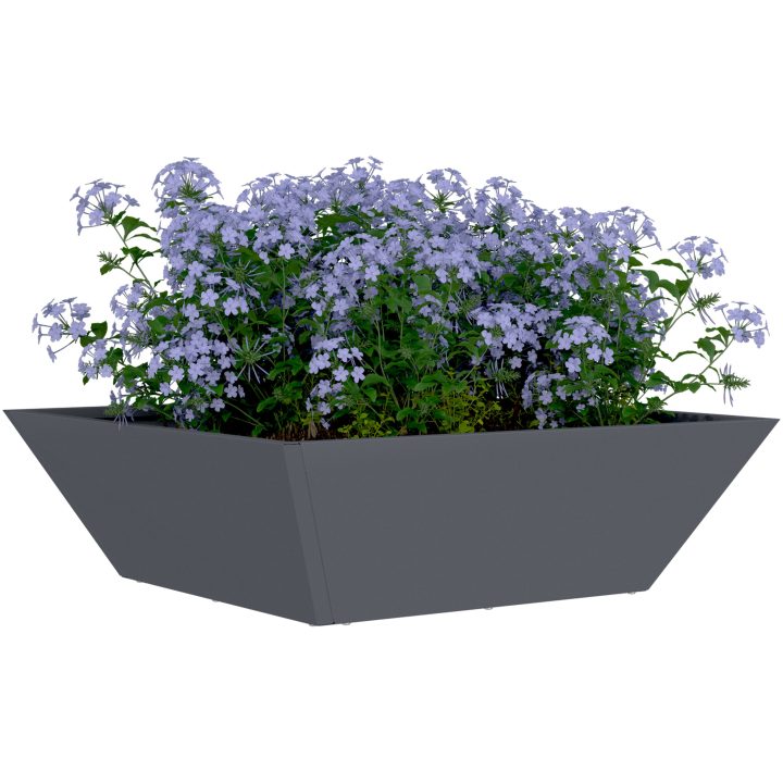 plastkruksset Antracit Plast Dekorativa inslag vidaXL 50 x 50 x 15 cm – bild 3