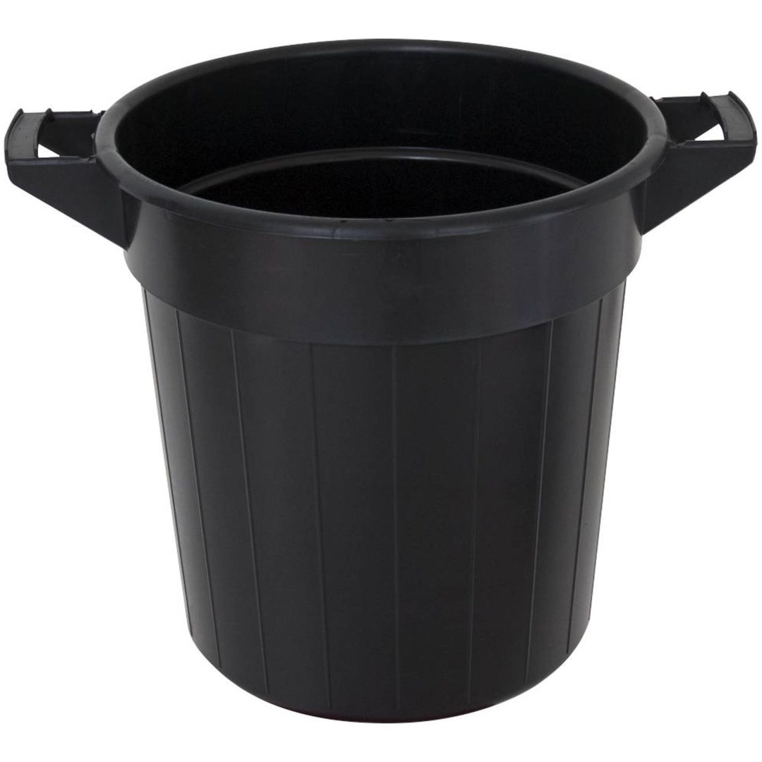 Plasttunna 40L med handtag svart LOCK TILL TUNNA SVART 40L