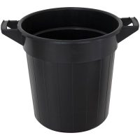 Plasttunna 40L med handtag svart