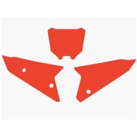 Plate Stickers Red Honda CRF450 Blackbird Racing