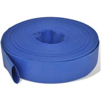 Platt slang 50 2" PVC vattenleverans vidaXL