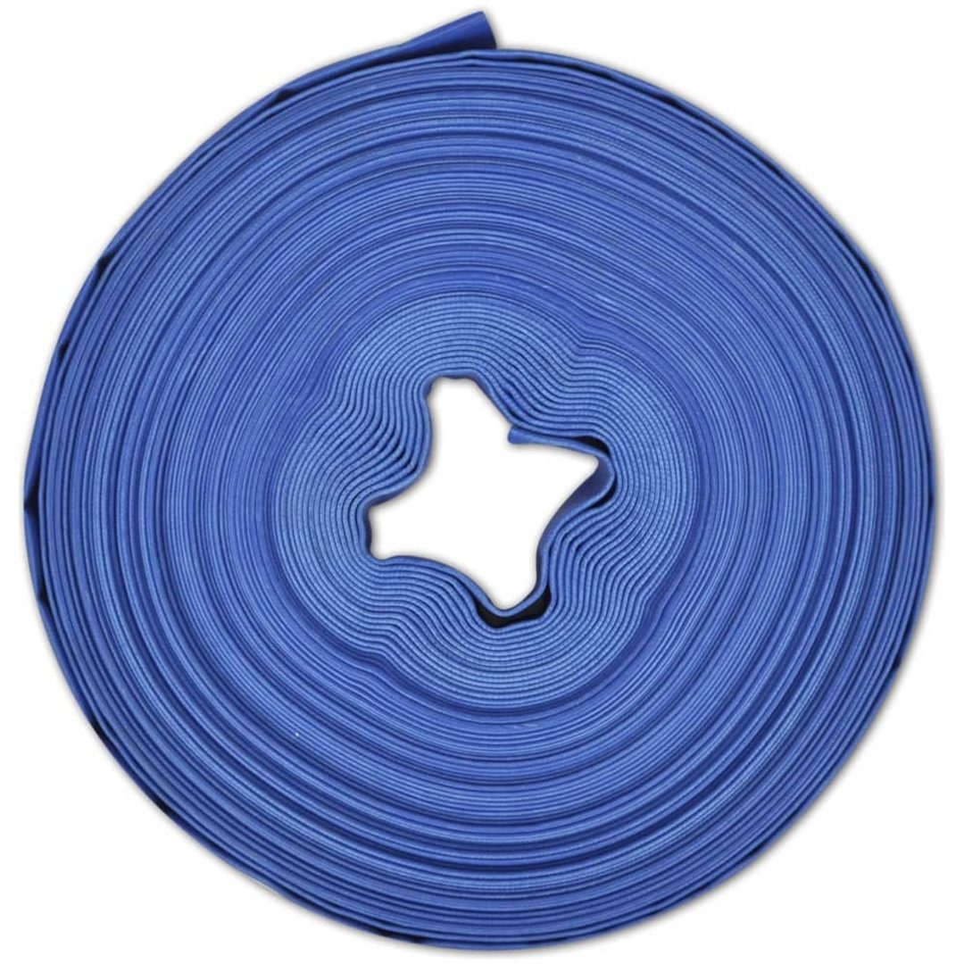 Platt slang 50 m 1" PVC vattenleverans vidaXL 25 mm/50 m – bild 4