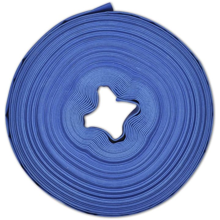 Platt slang 50 m 1" PVC vattenleverans vidaXL 25 mm/50 m – bild 4
