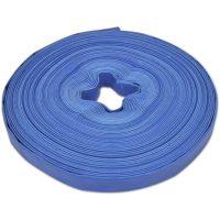 Platt slang 50 m 1" PVC vattenleverans vidaXL