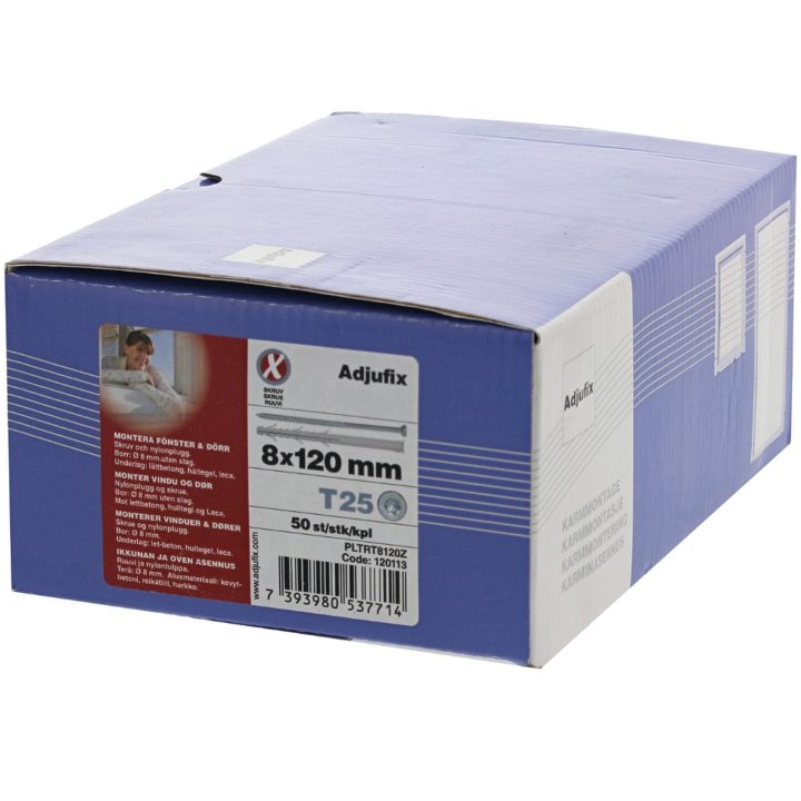 Plugg/skruv ADJUFIX Dimension mm: 8x120 – bild 3