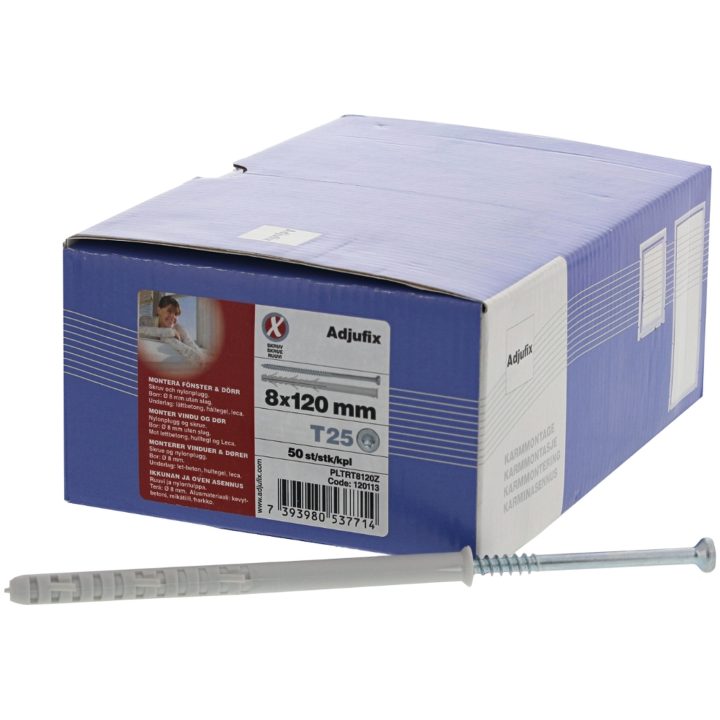 Plugg/skruv ADJUFIX Dimension mm: 8x120 – bild 4