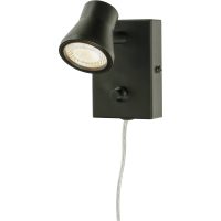 PLUTO vägglampa, svart