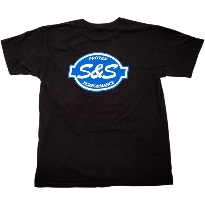 Pocket T-Shirt Svart S&S Cycle Small – bild 2