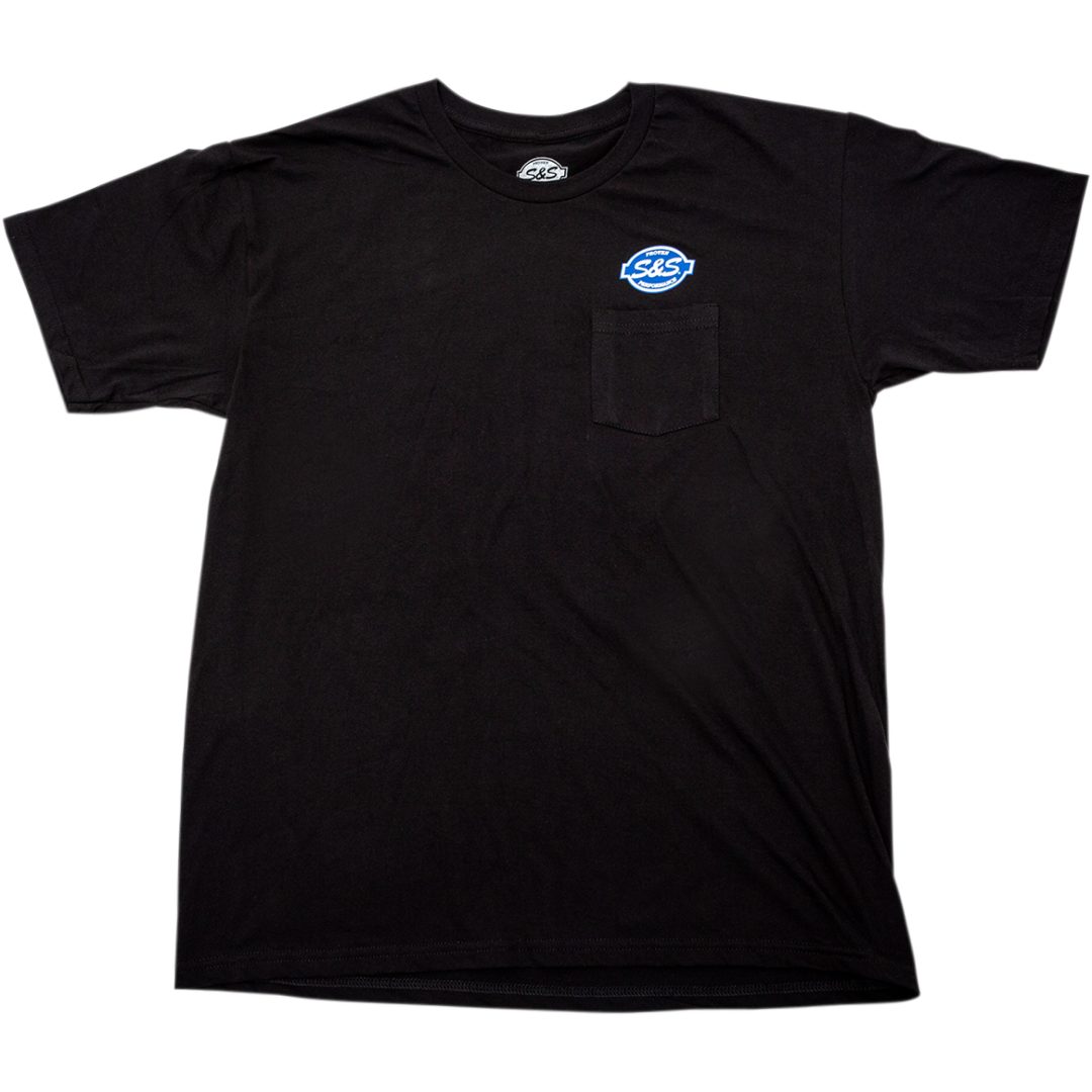 Pocket T-Shirt Svart S&S Cycle Small