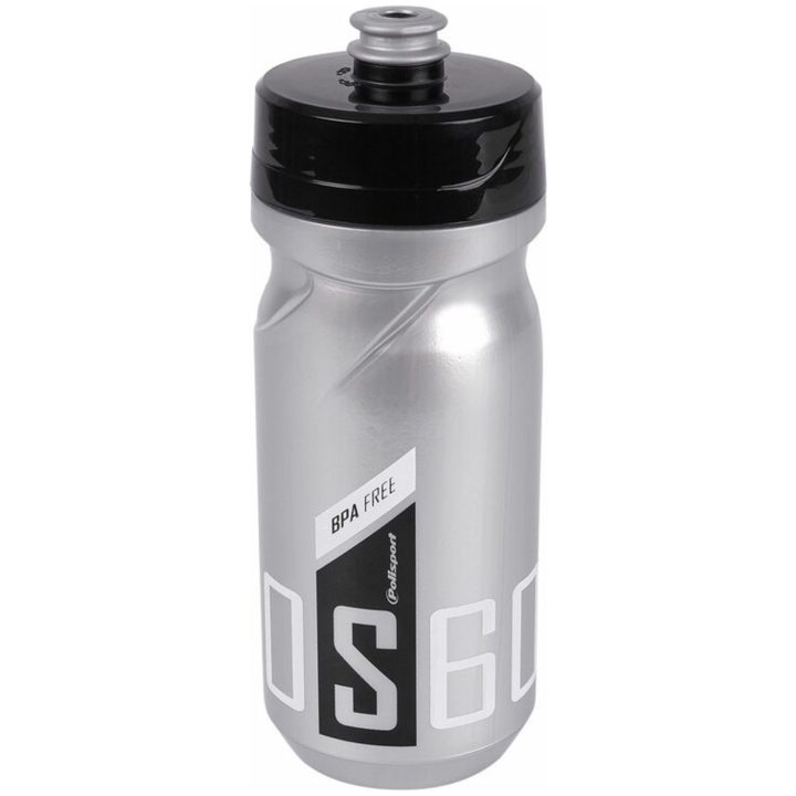 Polisport Vattenflaska 600ml S600 Silver/svart/vit Screw-on Kork Polisport – bild 2