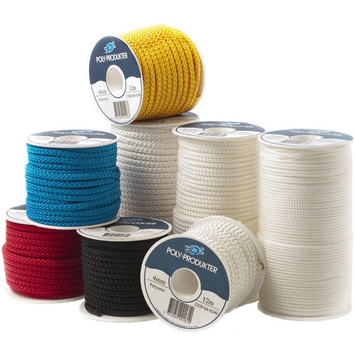 Polyestersilkelina Flätad POLY LINA POLYESTER 4,0MMX100M VIT – bild 2