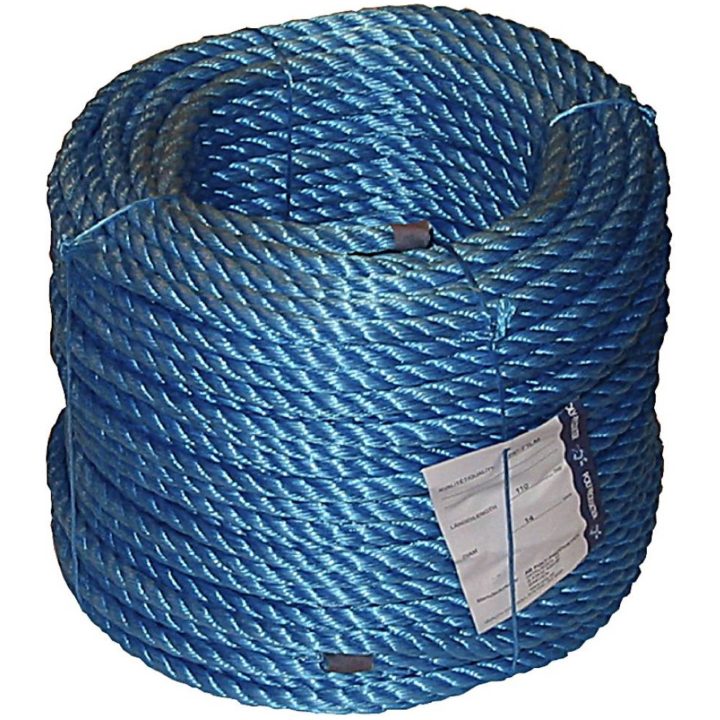 Polypropylentågvirke 3-Slaget Blå POLY TÅGVIRKE PP 3-SL 6MM BLÅ TROS – bild 2