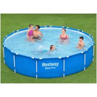 Pool med ram Steel Pro 396x84 cm Bestway