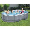 Pool Power Steel med tillbehör oval 488x305x107 cm Bestway – miniatyr 1