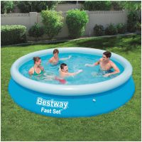 Pool uppblåsbar Fast Set rund 57273 Bestway