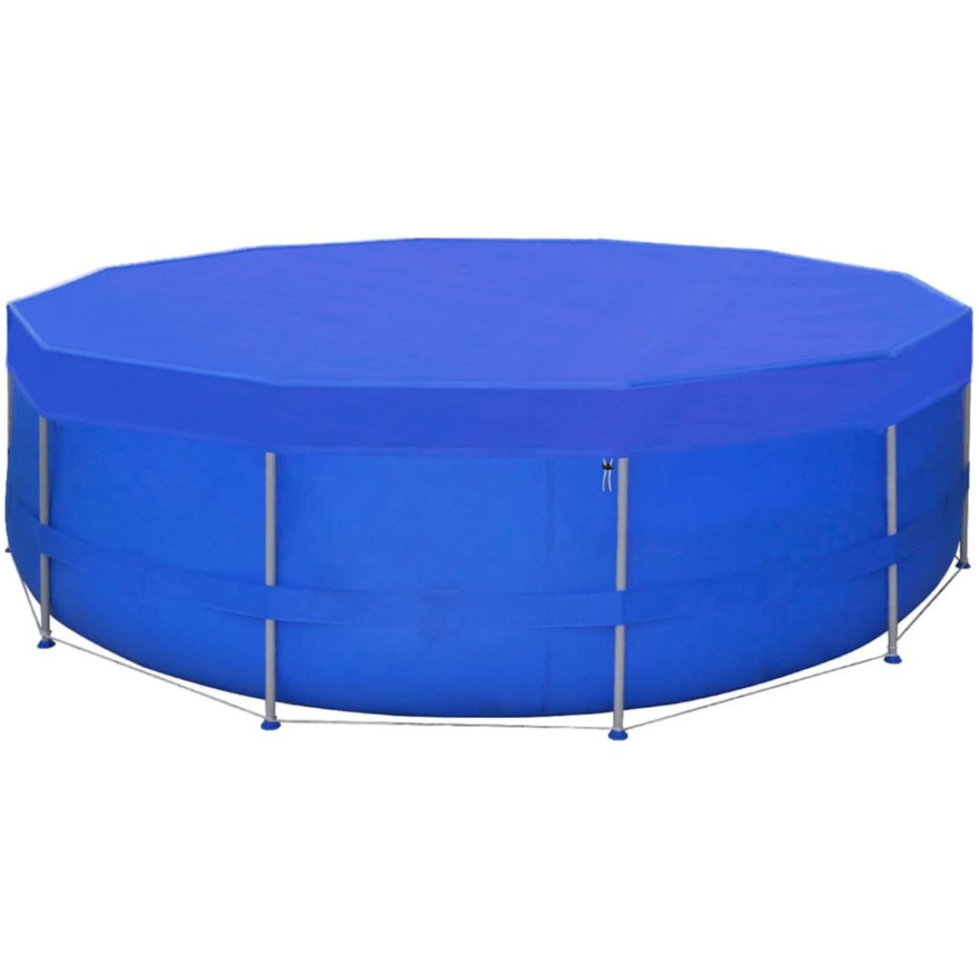 Poolöverdrag 2 st PE runt 90 g/m² vidaXL ⌀540 cm – bild 2