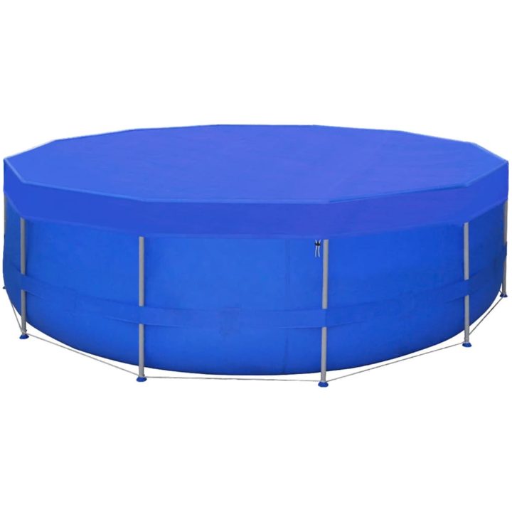 Poolöverdrag 2 st PE runt 90 g/m² vidaXL ⌀540 cm – bild 2