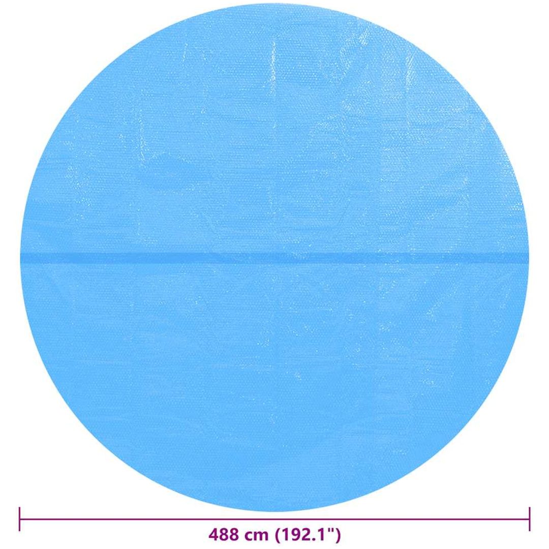 Poolöverdrag rund PE blå vidaXL ⌀488 cm – bild 6