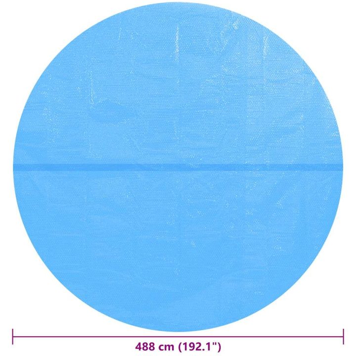 Poolöverdrag rund PE blå vidaXL ⌀488 cm – bild 6