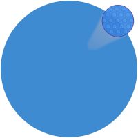 Poolöverdrag rund PE blå vidaXL
