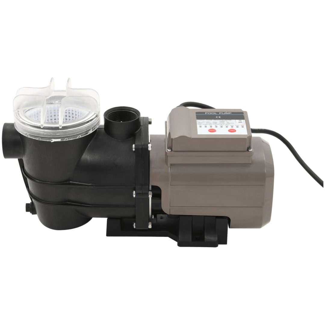 Poolpump med timer svart 0,25 HK 8000 L/tim vidaXL – bild 2
