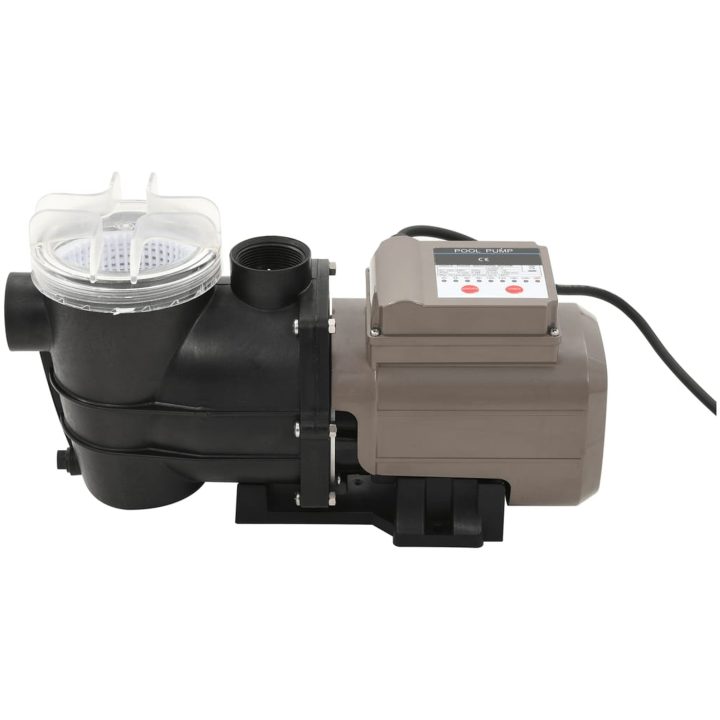 Poolpump med timer svart 0,25 HK 8000 L/tim vidaXL – bild 2
