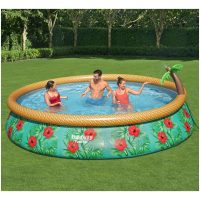 Poolset Fast Set Inflatable Paradise Palms 457x84 cm Bestway