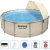 Poolset Power Steel med tak 396x107 cm Bestway – miniatyr 2