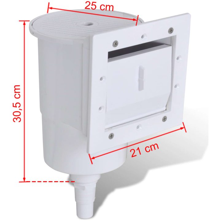 Poolskimmer set 8 delar 21x25x30,5 cm vidaXL – bild 7
