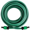 Poolslang grön PVC vidaXL 10 m – miniatyr 2