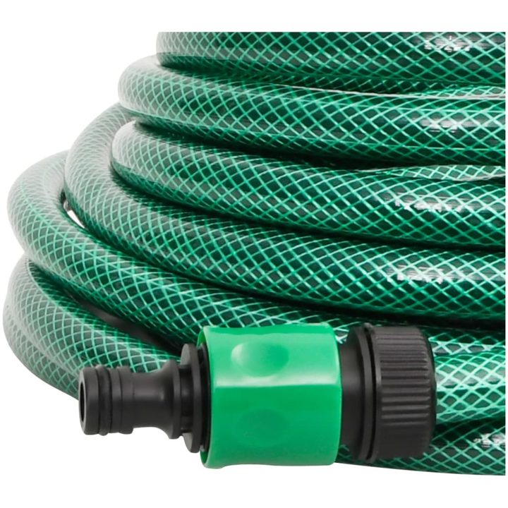 Poolslang grön PVC vidaXL 10 m – bild 3