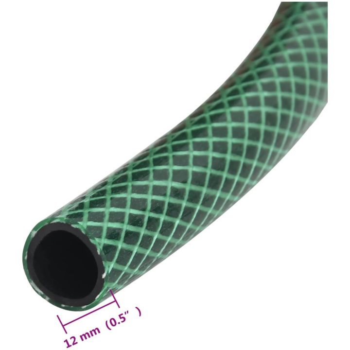 Poolslang grön PVC vidaXL 10 m – bild 6