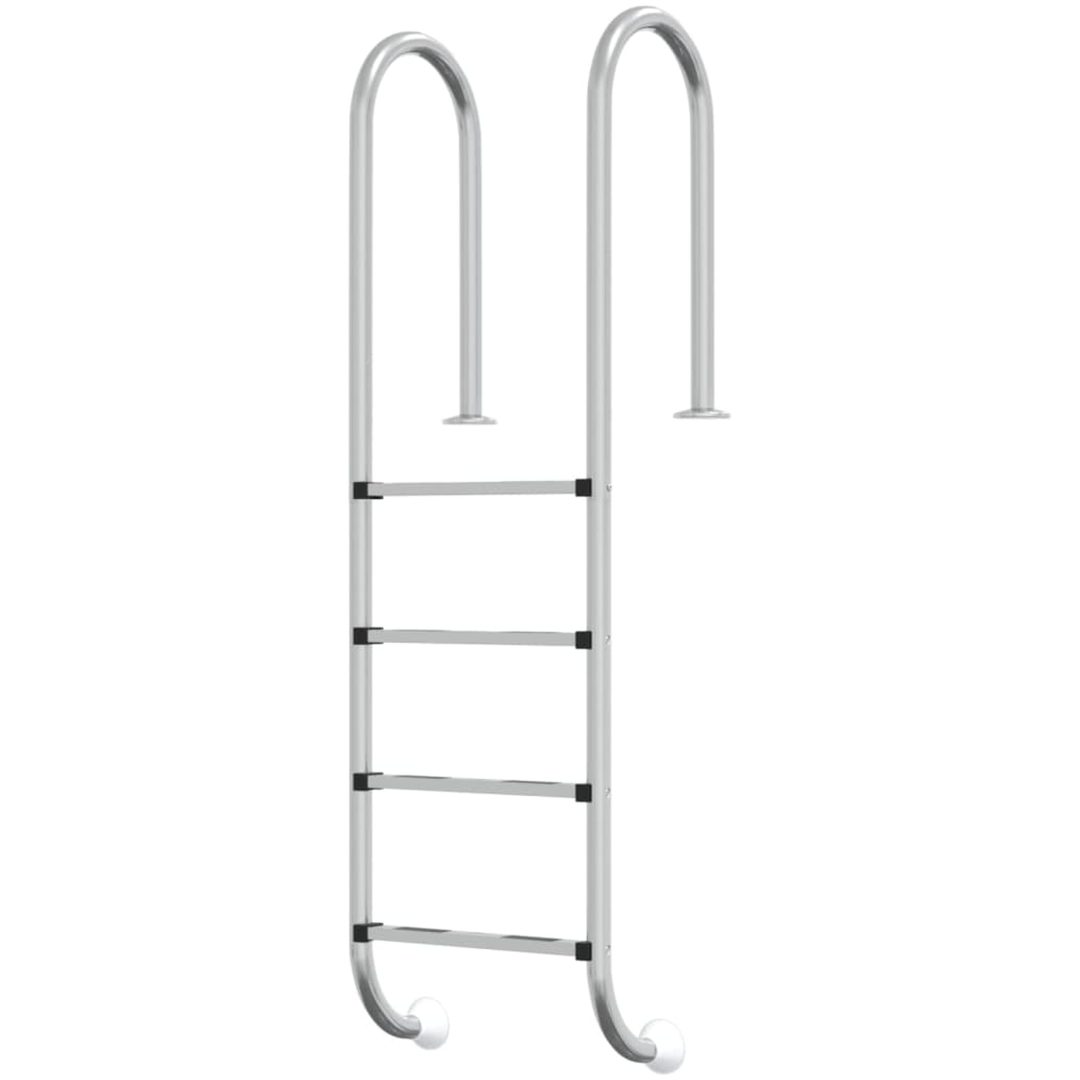 Poolstege 304 rostfritt stål vidaXL 54 x 38 x 184.5 cm – bild 2