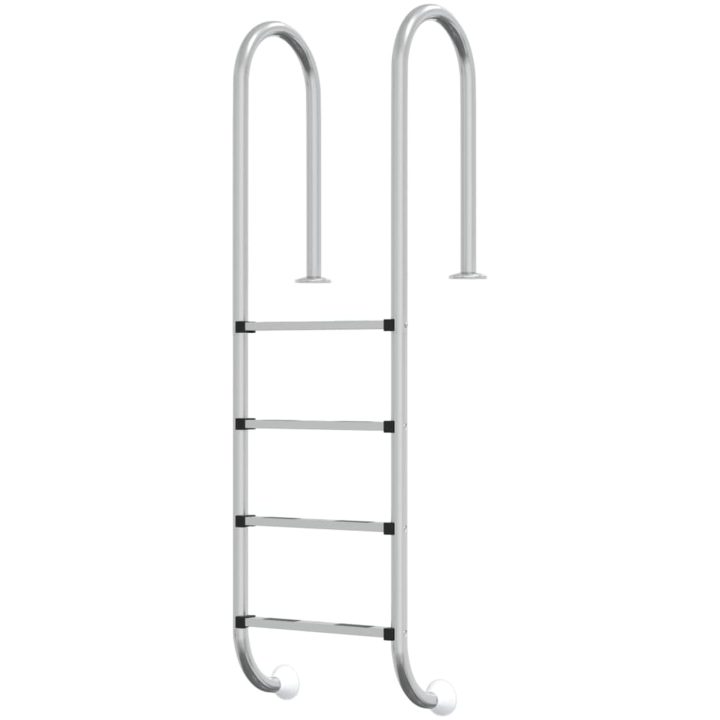 Poolstege 304 rostfritt stål vidaXL 54 x 38 x 184.5 cm – bild 2