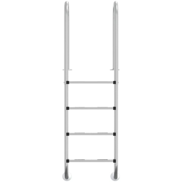 Poolstege 304 rostfritt stål vidaXL 54 x 38 x 184.5 cm – bild 3
