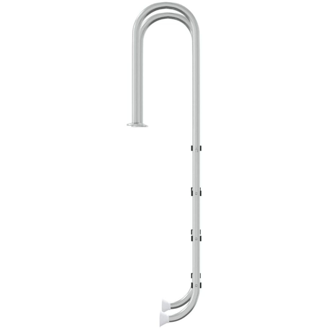 Poolstege 304 rostfritt stål vidaXL 54 x 38 x 184.5 cm – bild 4