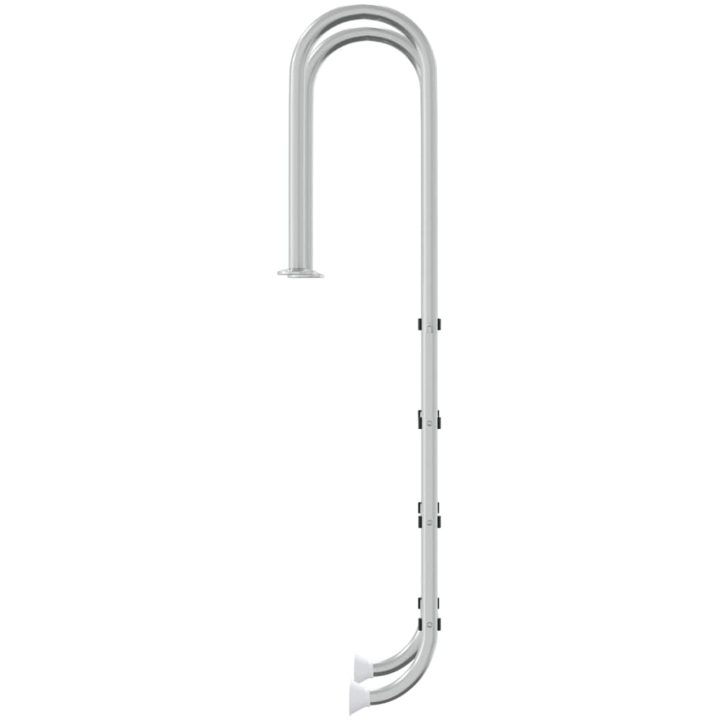 Poolstege 304 rostfritt stål vidaXL 54 x 38 x 184.5 cm – bild 4