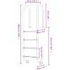 Poolstege 304 rostfritt stål vidaXL 54 x 38 x 184.5 cm – miniatyr 6