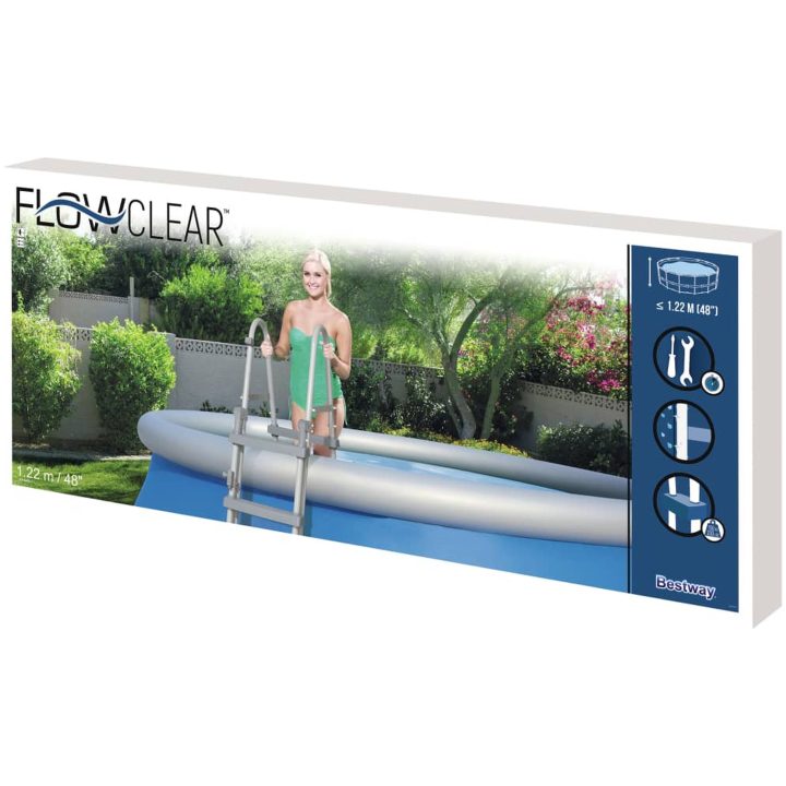 Poolstege Flowclear 4 steg 122 cm Bestway 122 cm – bild 6