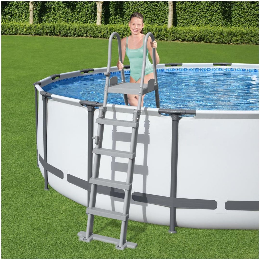 Poolstege Flowclear 4 steg 132 cm Bestway