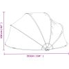 Pooltak runt PVC vidaXL 315 x 158 cm – miniatyr 9