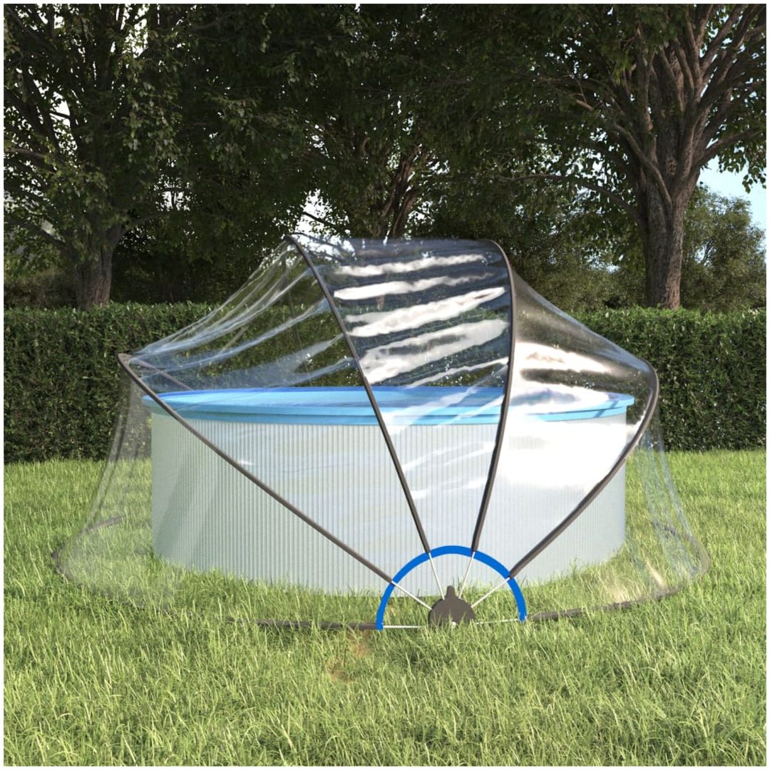 Pooltak runt PVC vidaXL 315 x 158 cm