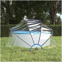 Pooltak runt PVC vidaXL