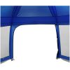 Pooltält med avtagbara gylf- och nätväggar azurblå vidaXL 618 x 532 cm – miniatyr 8