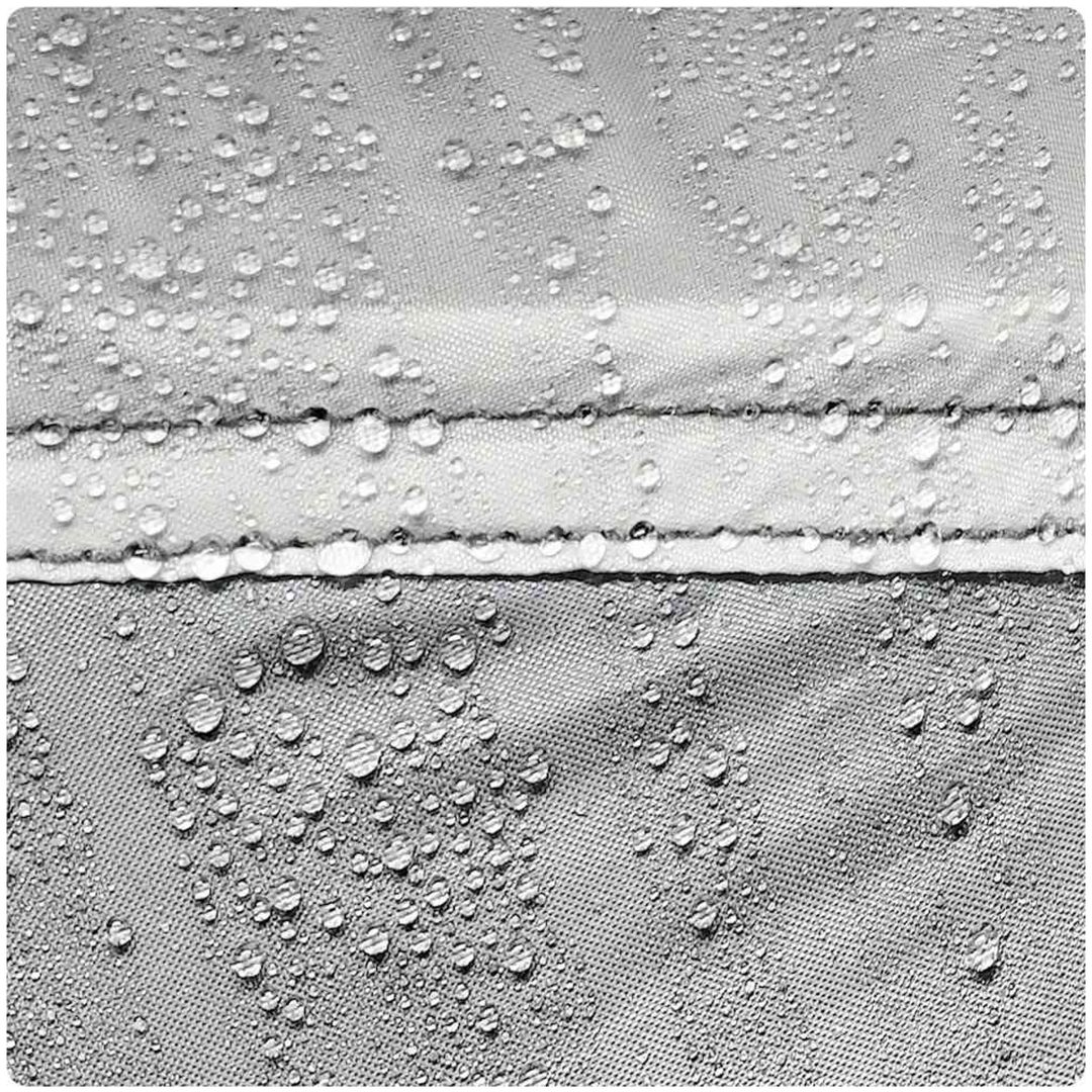 Pooltält med avtagbara gylf och nätväggar grå vidaXL 618 x 532 cm – bild 12