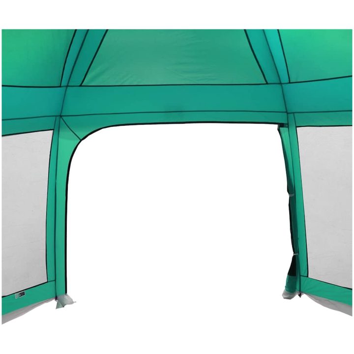 Pooltält med avtagbara gylf- och nätväggar havsgrönt vidaXL 618 x 532 cm – bild 8